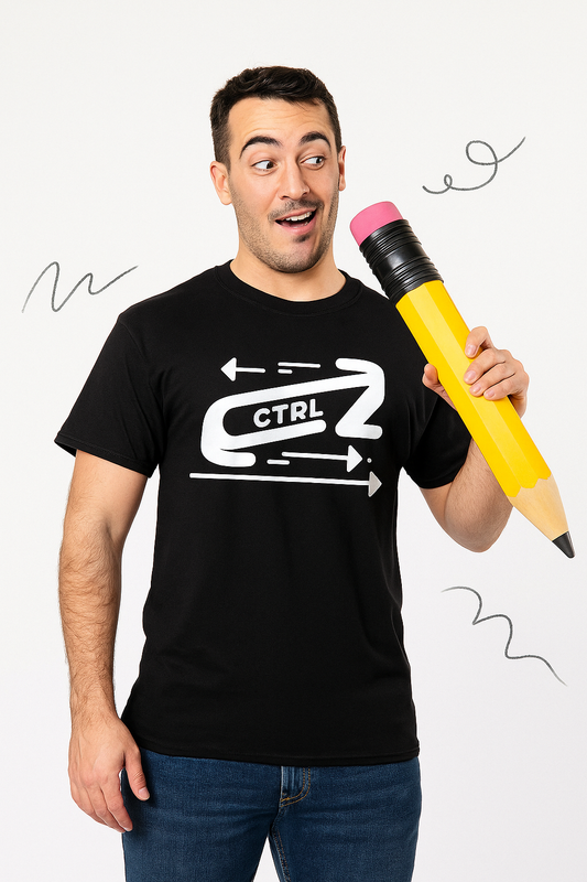 Weavers Designer CTRL Z T-shirt Black