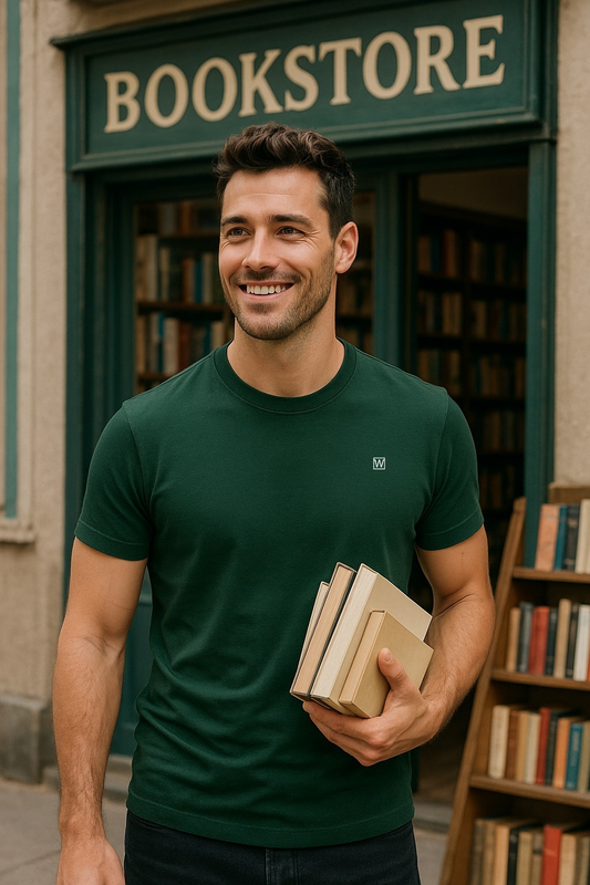 Weavers Classic Plain T-Shirt Bottle Green