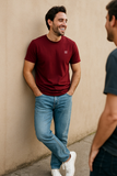 Weavers Classic Plain T-Shirt Maroon