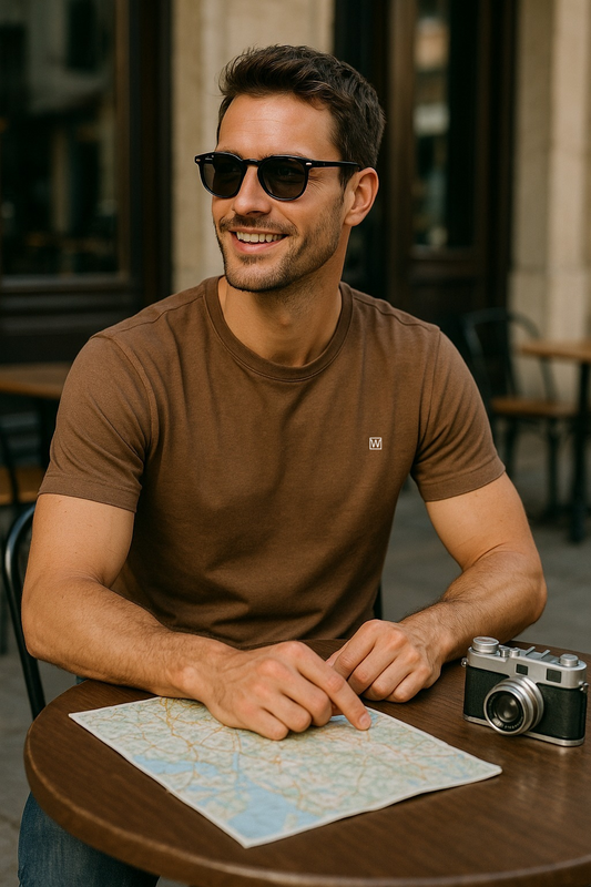 Weavers Classic Plain T-Shirt Coffee