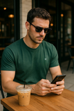 Weavers Classic Plain T-Shirt Bottle Green