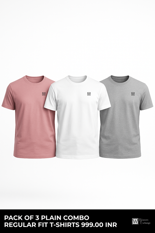 Plain T-shirt Combo of 3
