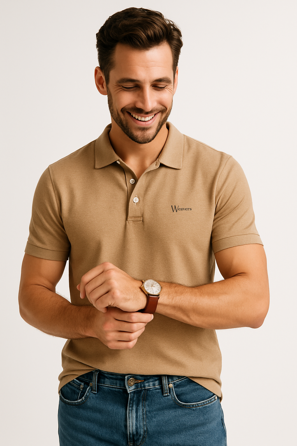 Khaki Beige Polo T-Shirt
