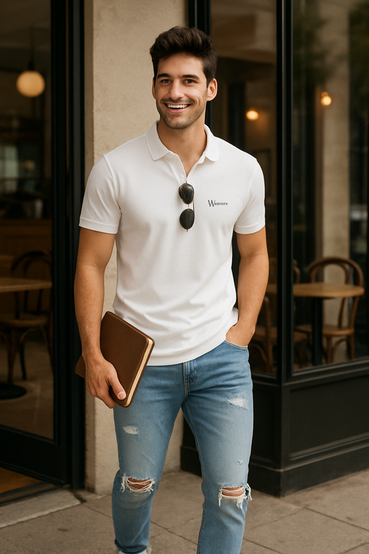 White Polo T-Shirt