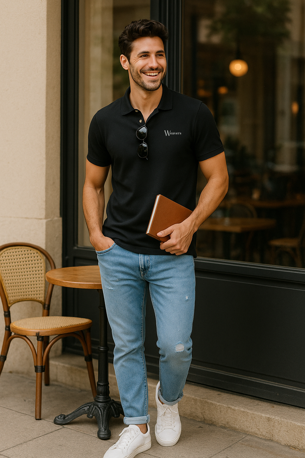 Black Polo T-Shirt
